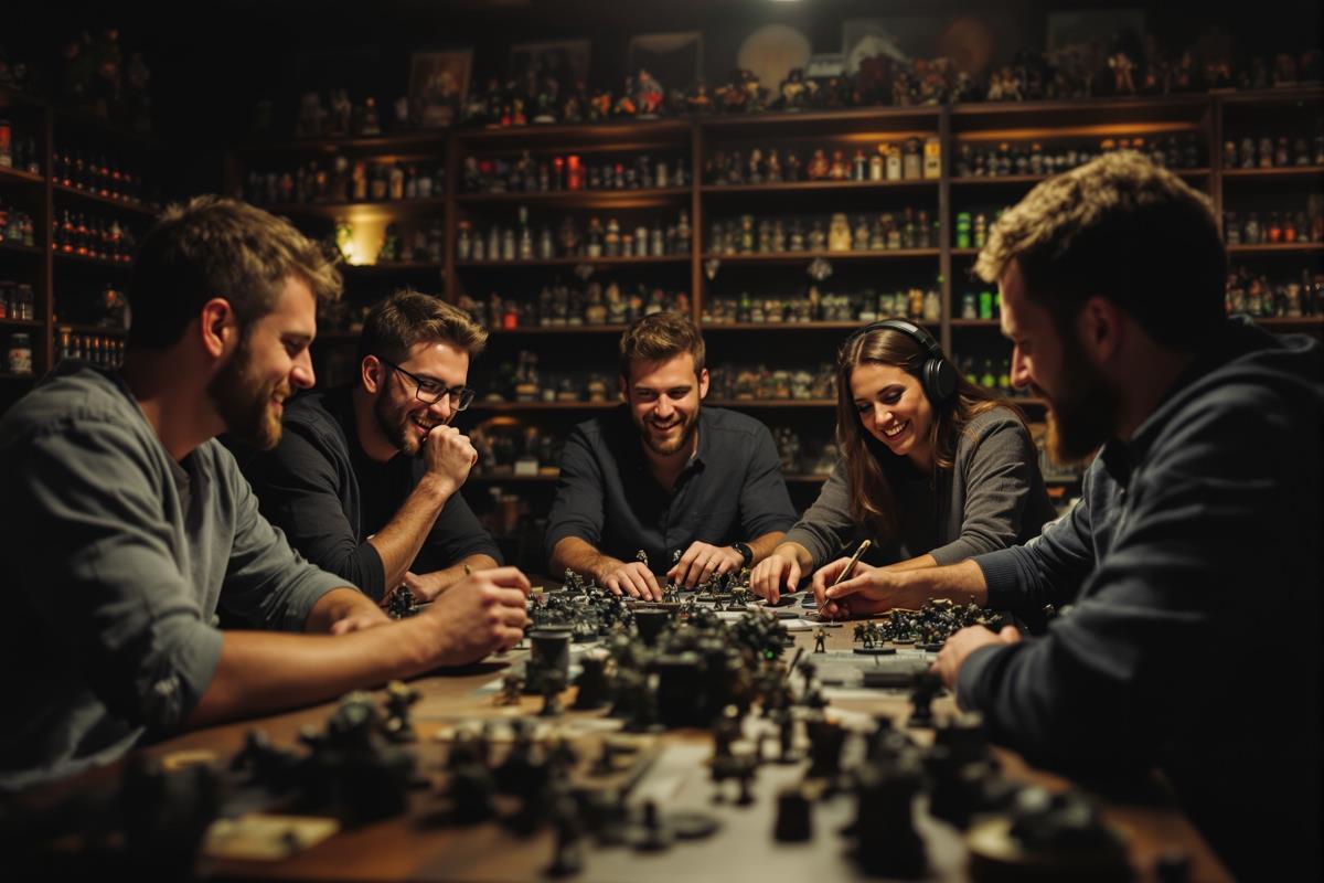 Участники клуба за игрой
